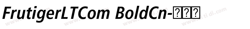 FrutigerLTCom BoldCn字体转换 FrutigerLTCom BoldCn字体转换